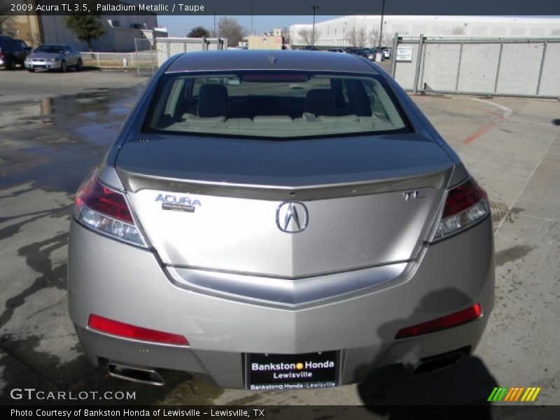 Palladium Metallic / Taupe 2009 Acura TL 3.5