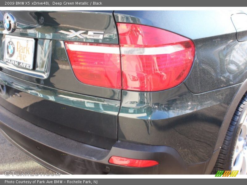 Deep Green Metallic / Black 2009 BMW X5 xDrive48i