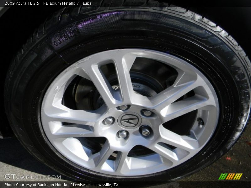 Palladium Metallic / Taupe 2009 Acura TL 3.5