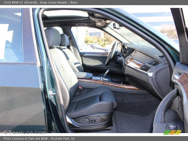 Deep Green Metallic / Black 2009 BMW X5 xDrive48i