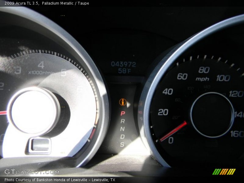 Palladium Metallic / Taupe 2009 Acura TL 3.5