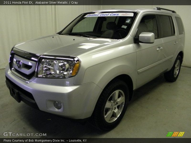 Alabaster Silver Metallic / Gray 2011 Honda Pilot EX