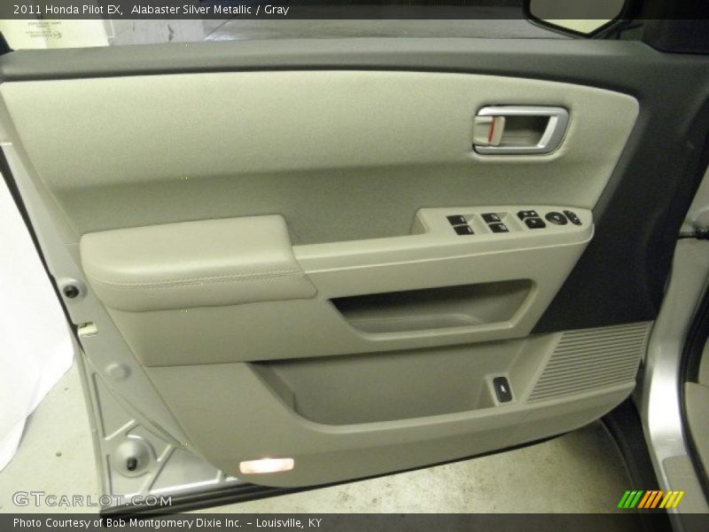 Alabaster Silver Metallic / Gray 2011 Honda Pilot EX