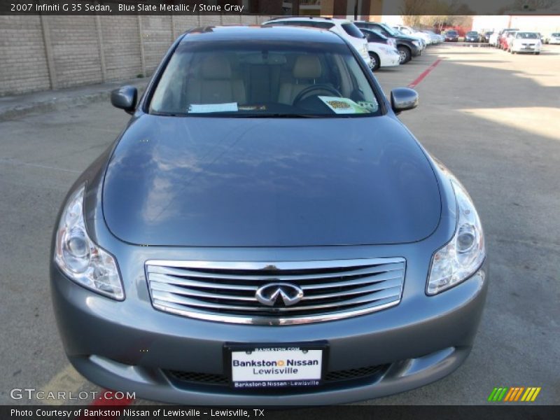 Blue Slate Metallic / Stone Gray 2007 Infiniti G 35 Sedan