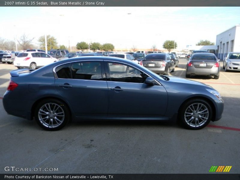 Blue Slate Metallic / Stone Gray 2007 Infiniti G 35 Sedan