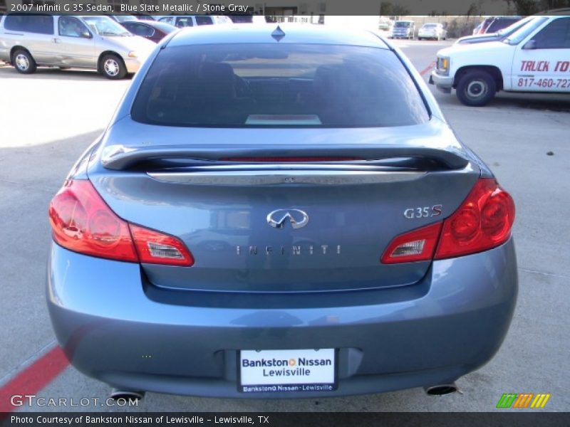 Blue Slate Metallic / Stone Gray 2007 Infiniti G 35 Sedan
