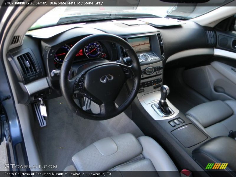 Blue Slate Metallic / Stone Gray 2007 Infiniti G 35 Sedan