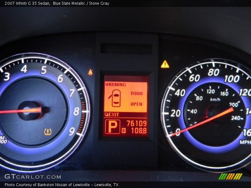 Blue Slate Metallic / Stone Gray 2007 Infiniti G 35 Sedan
