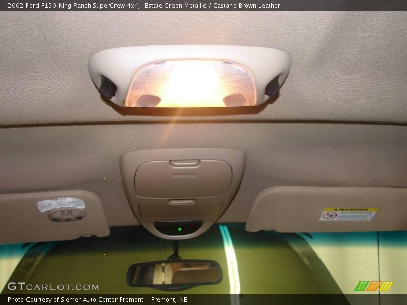 Estate Green Metallic / Castano Brown Leather 2002 Ford F150 King Ranch SuperCrew 4x4