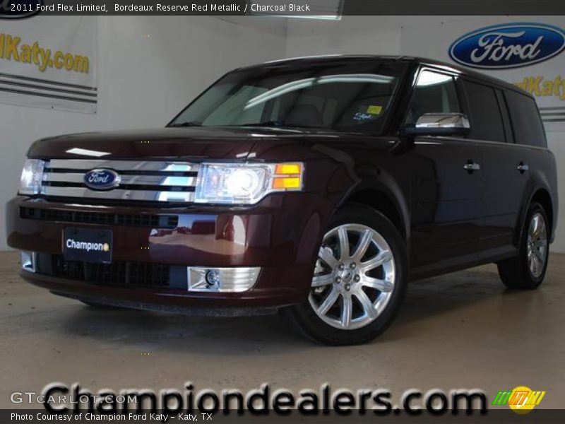 Bordeaux Reserve Red Metallic / Charcoal Black 2011 Ford Flex Limited