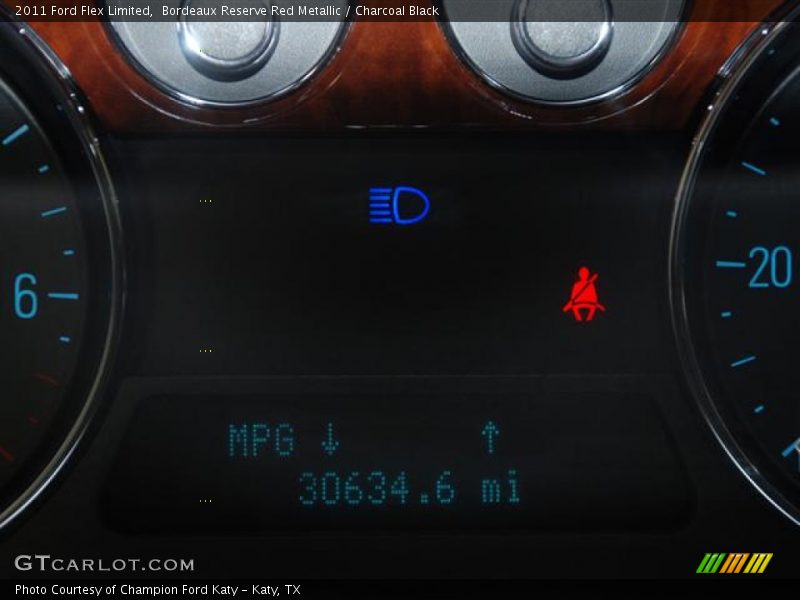 Bordeaux Reserve Red Metallic / Charcoal Black 2011 Ford Flex Limited