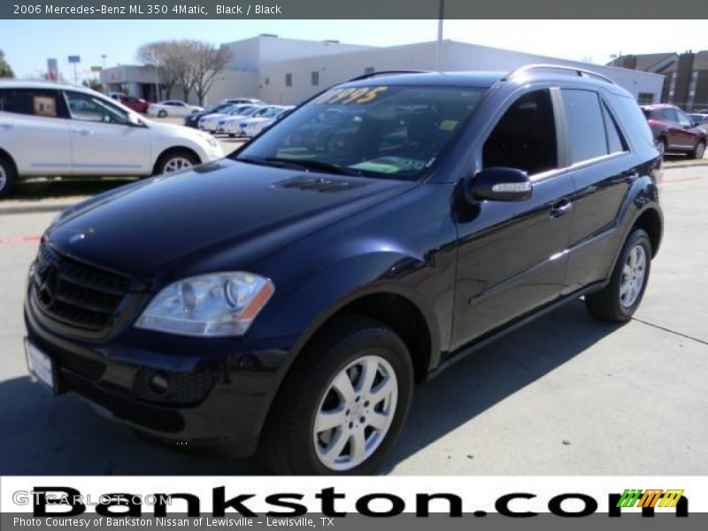 Black / Black 2006 Mercedes-Benz ML 350 4Matic