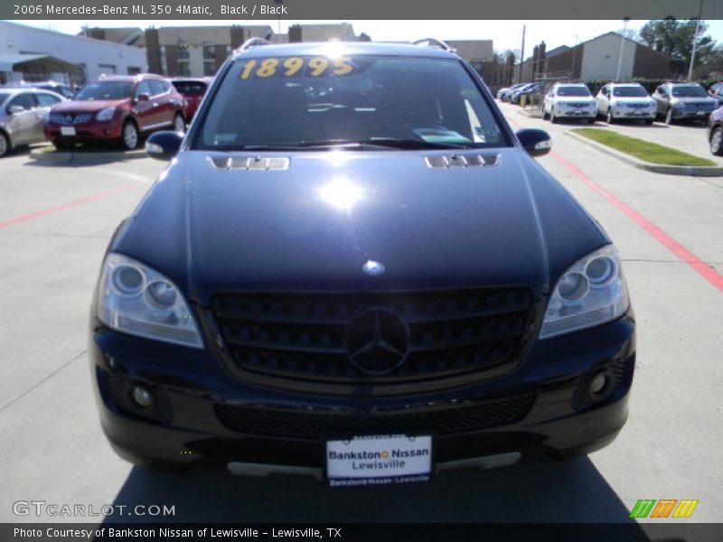 Black / Black 2006 Mercedes-Benz ML 350 4Matic