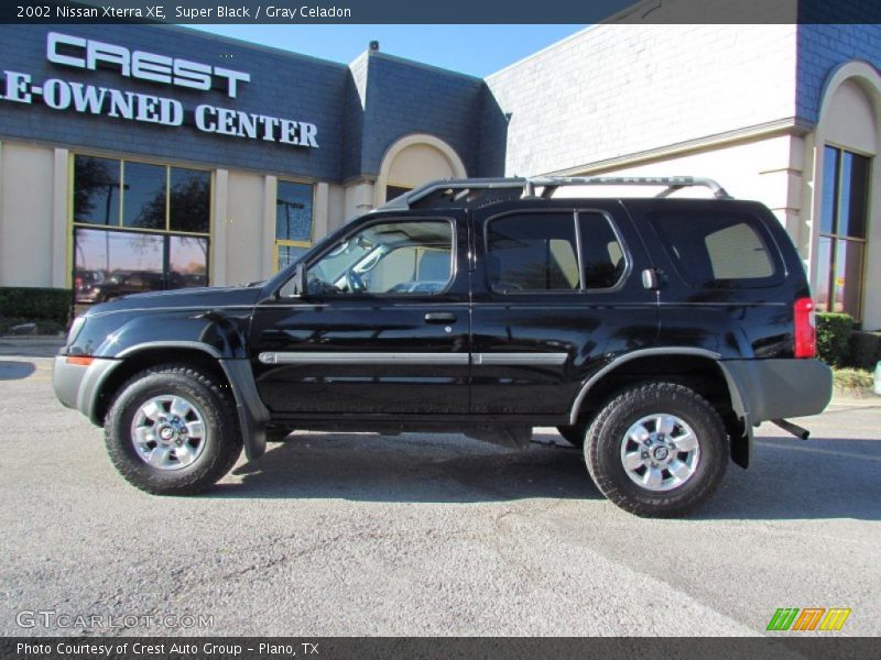 Super Black / Gray Celadon 2002 Nissan Xterra XE