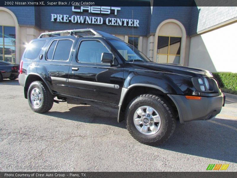 Super Black / Gray Celadon 2002 Nissan Xterra XE