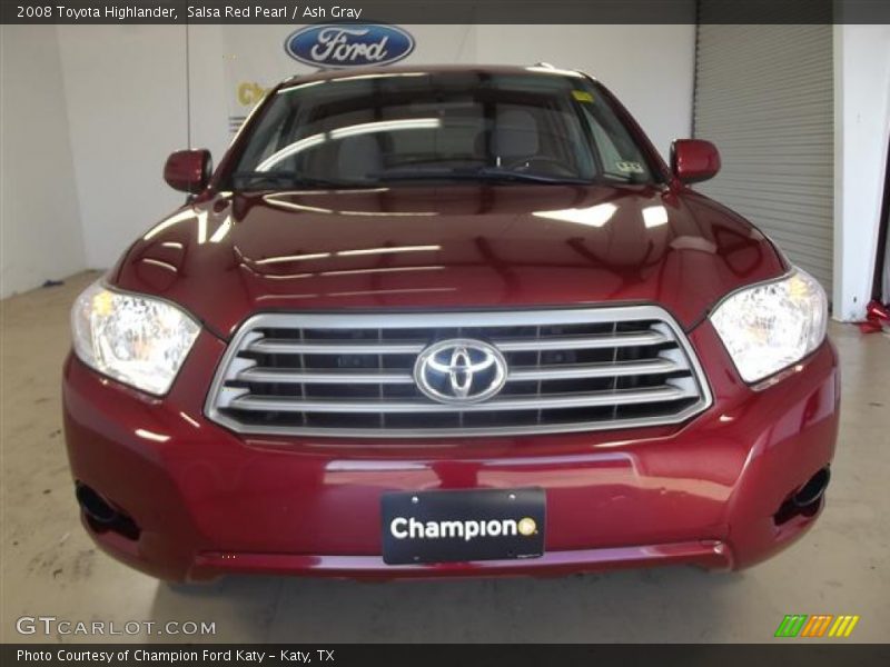 Salsa Red Pearl / Ash Gray 2008 Toyota Highlander