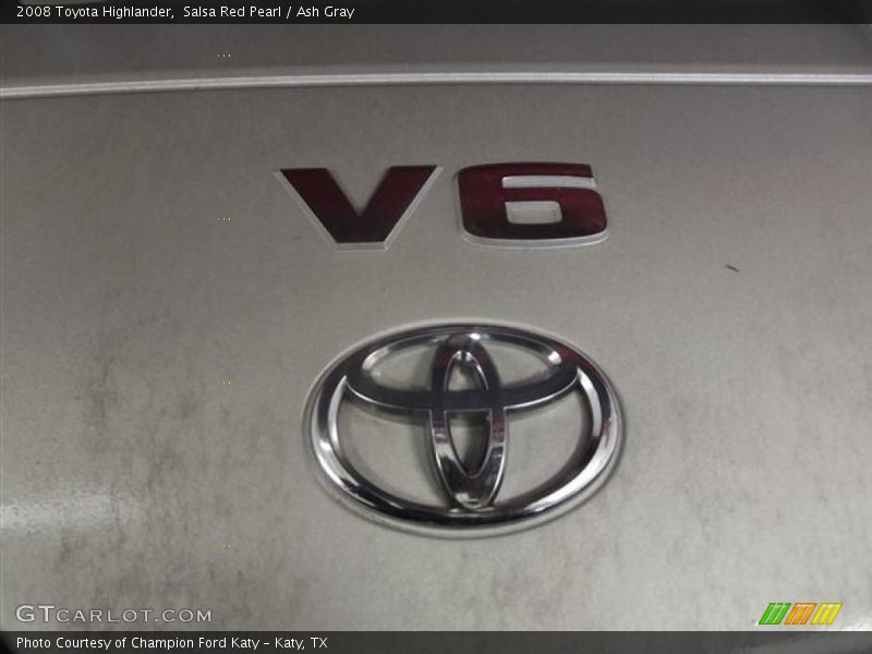 Salsa Red Pearl / Ash Gray 2008 Toyota Highlander