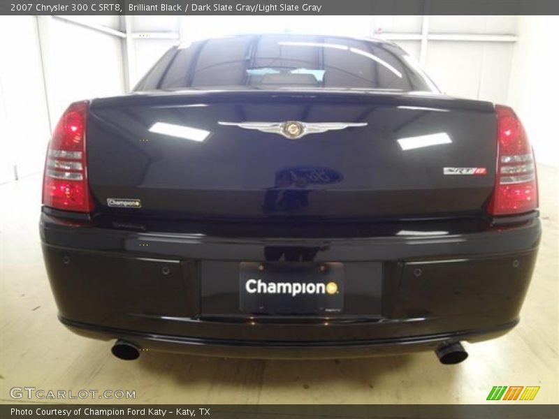 Brilliant Black / Dark Slate Gray/Light Slate Gray 2007 Chrysler 300 C SRT8