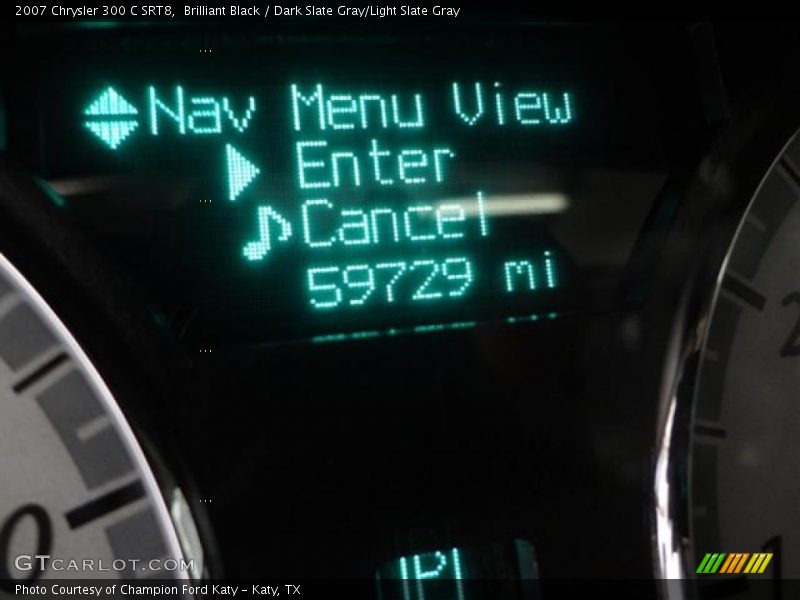 Brilliant Black / Dark Slate Gray/Light Slate Gray 2007 Chrysler 300 C SRT8