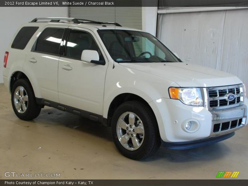 White Suede / Charcoal Black 2012 Ford Escape Limited V6