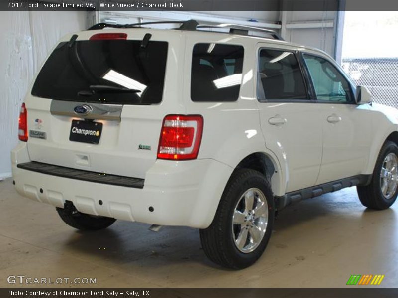 White Suede / Charcoal Black 2012 Ford Escape Limited V6