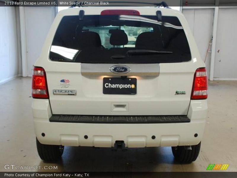 White Suede / Charcoal Black 2012 Ford Escape Limited V6
