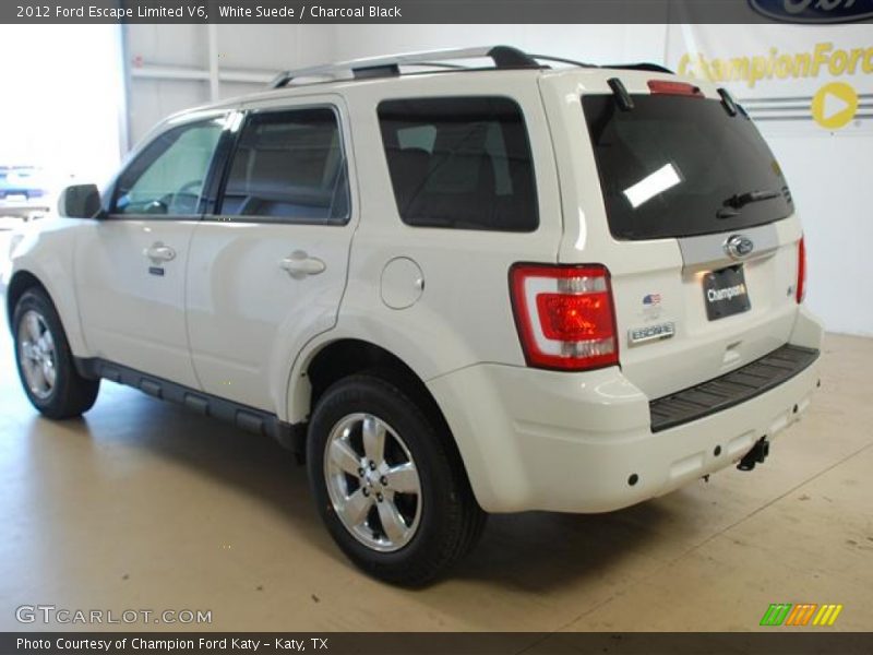 White Suede / Charcoal Black 2012 Ford Escape Limited V6
