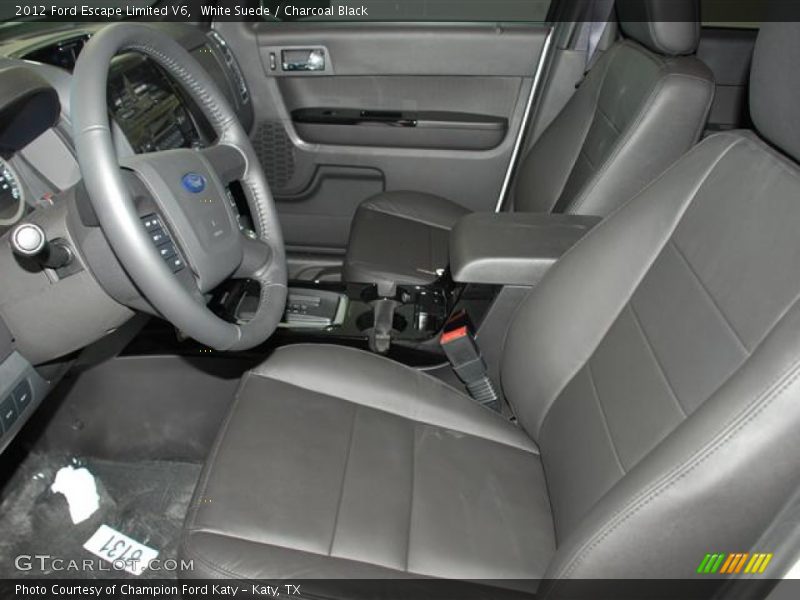 White Suede / Charcoal Black 2012 Ford Escape Limited V6