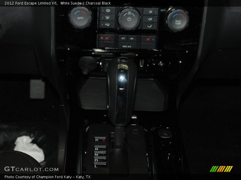 White Suede / Charcoal Black 2012 Ford Escape Limited V6