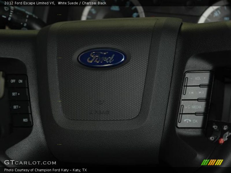 White Suede / Charcoal Black 2012 Ford Escape Limited V6