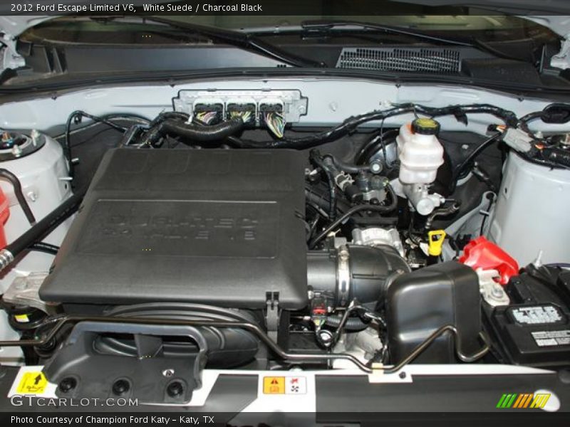 White Suede / Charcoal Black 2012 Ford Escape Limited V6