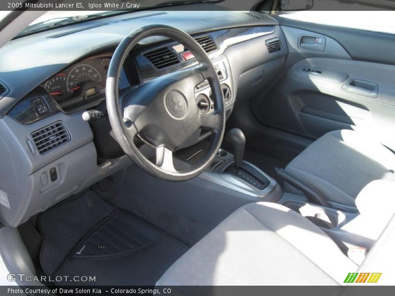 Igloo White / Gray 2005 Mitsubishi Lancer ES