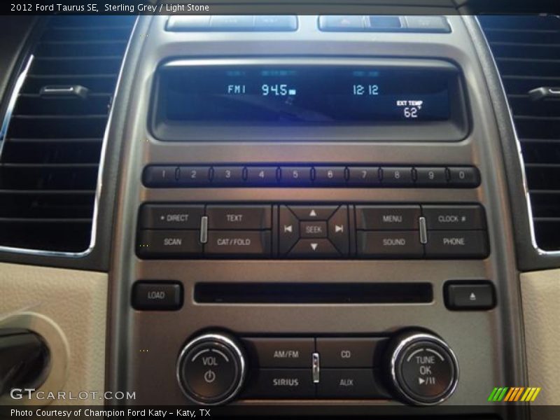 Sterling Grey / Light Stone 2012 Ford Taurus SE
