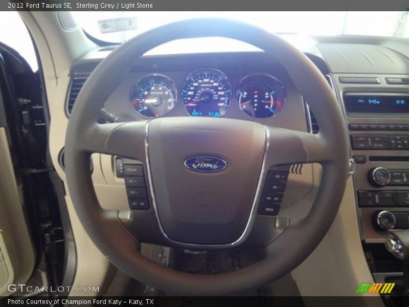 Sterling Grey / Light Stone 2012 Ford Taurus SE