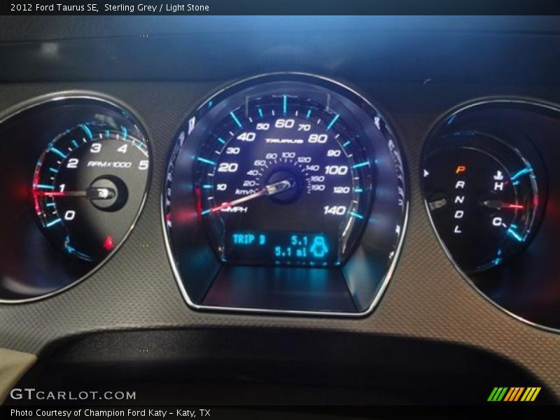 Sterling Grey / Light Stone 2012 Ford Taurus SE