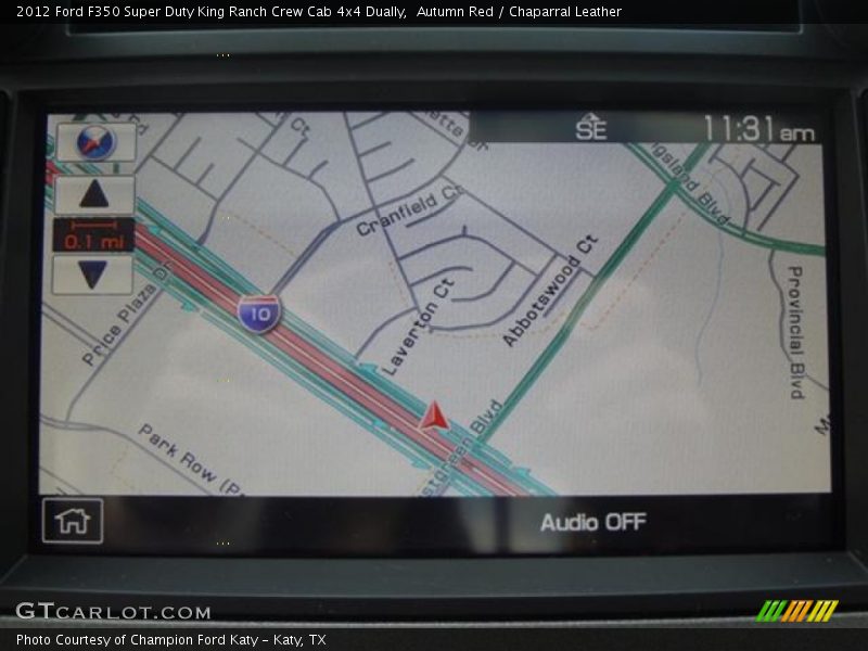 Navigation of 2012 F350 Super Duty King Ranch Crew Cab 4x4 Dually