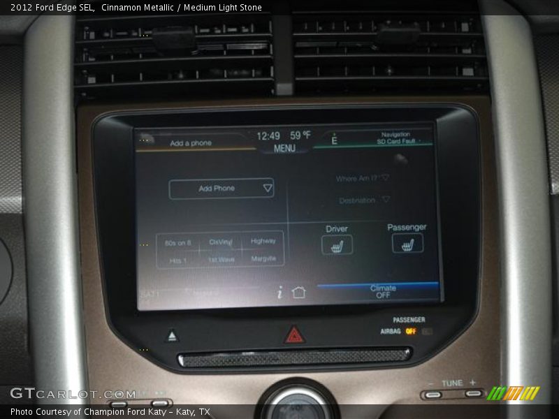 Cinnamon Metallic / Medium Light Stone 2012 Ford Edge SEL