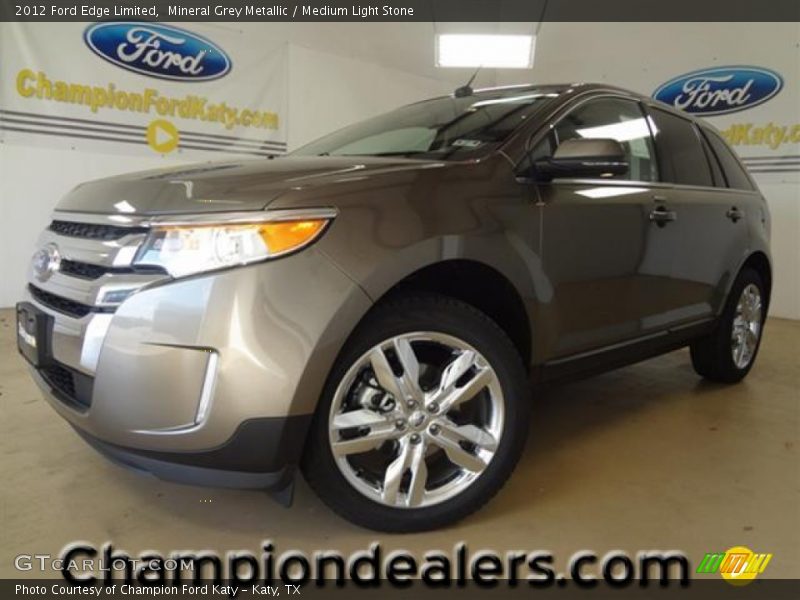 Mineral Grey Metallic / Medium Light Stone 2012 Ford Edge Limited