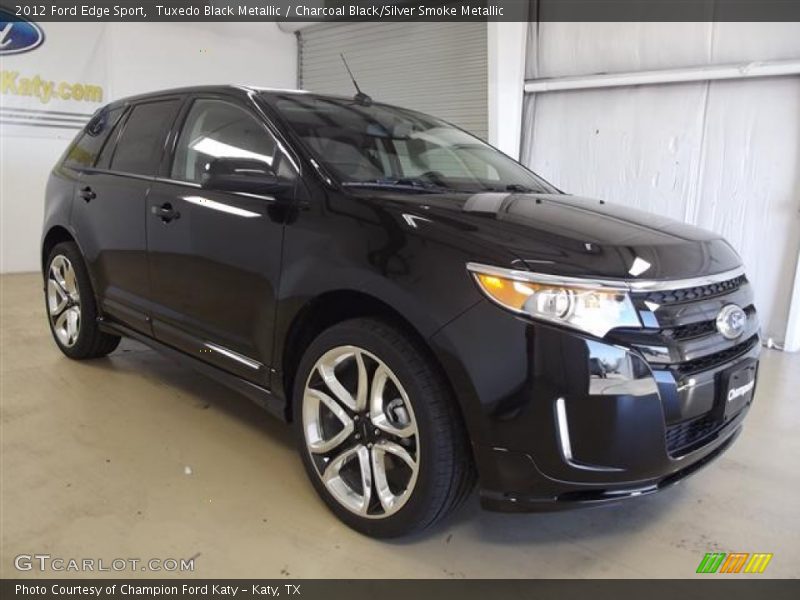 Tuxedo Black Metallic / Charcoal Black/Silver Smoke Metallic 2012 Ford Edge Sport