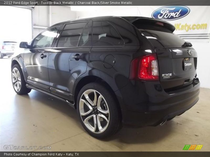 Tuxedo Black Metallic / Charcoal Black/Silver Smoke Metallic 2012 Ford Edge Sport