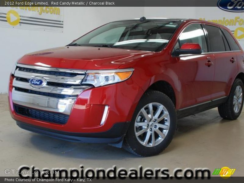 Red Candy Metallic / Charcoal Black 2012 Ford Edge Limited