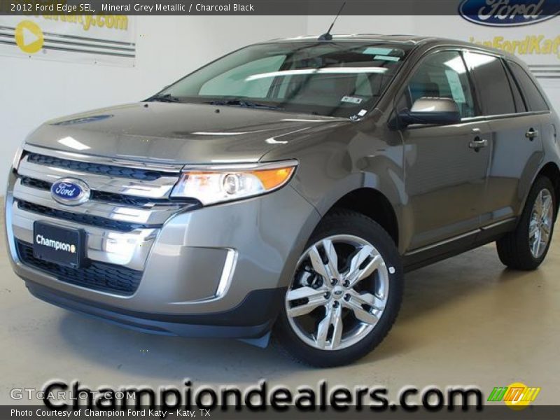 Mineral Grey Metallic / Charcoal Black 2012 Ford Edge SEL