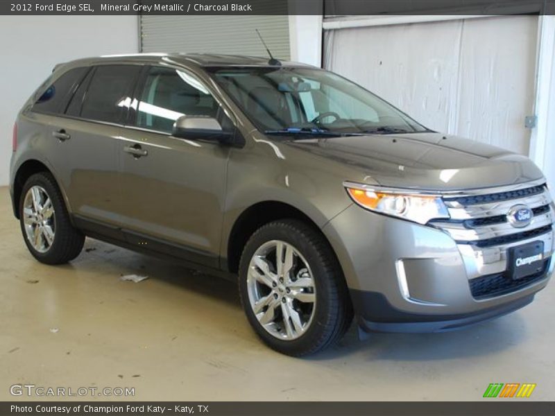 Mineral Grey Metallic / Charcoal Black 2012 Ford Edge SEL