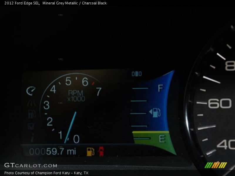 Mineral Grey Metallic / Charcoal Black 2012 Ford Edge SEL