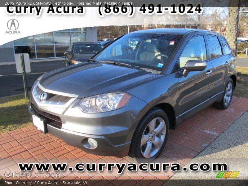 Polished Metal Metallic / Taupe 2009 Acura RDX SH-AWD Technology