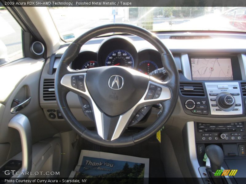 Polished Metal Metallic / Taupe 2009 Acura RDX SH-AWD Technology