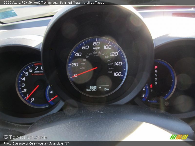 Polished Metal Metallic / Taupe 2009 Acura RDX SH-AWD Technology