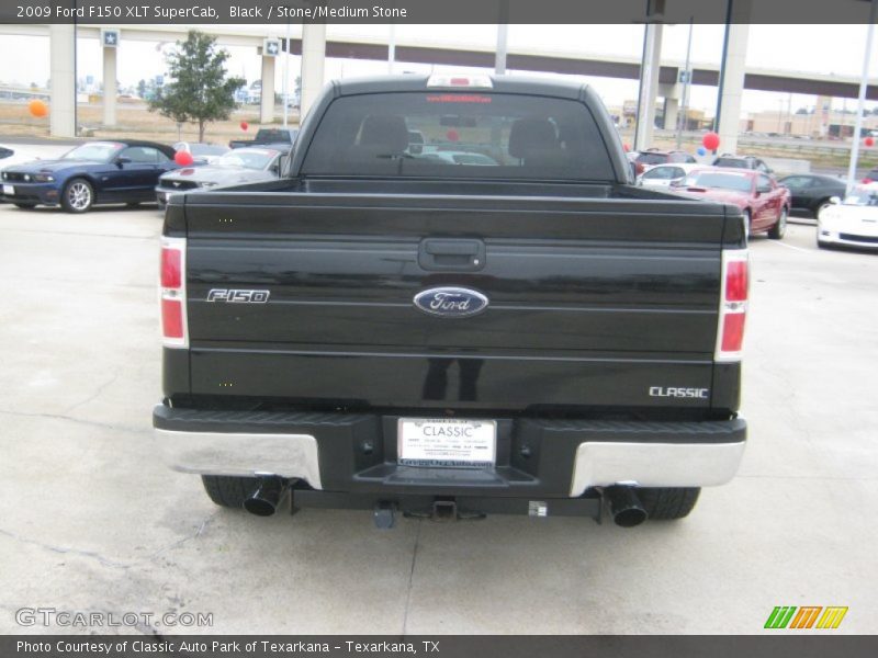 Black / Stone/Medium Stone 2009 Ford F150 XLT SuperCab