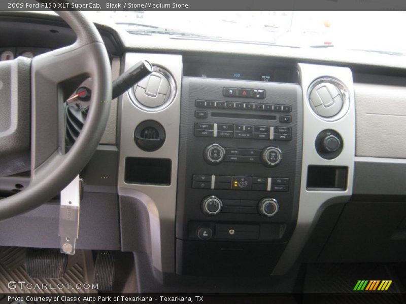 Black / Stone/Medium Stone 2009 Ford F150 XLT SuperCab