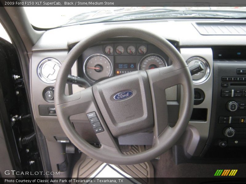 Black / Stone/Medium Stone 2009 Ford F150 XLT SuperCab